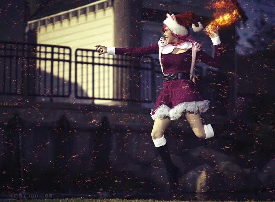 MonsterPoh as Christmas Annie from League of Legends.