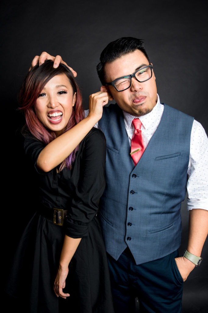 Dominique Zamora with her partner Justin Element of CineCosu Studios.