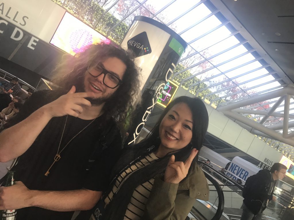 Grimecraft and Kat at Game Developers Conference 2017.