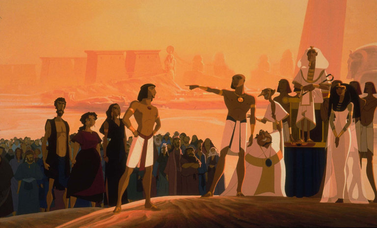 A scene from the 1998 film The Prince of Egypt. Credit DreamWorks Pictures.