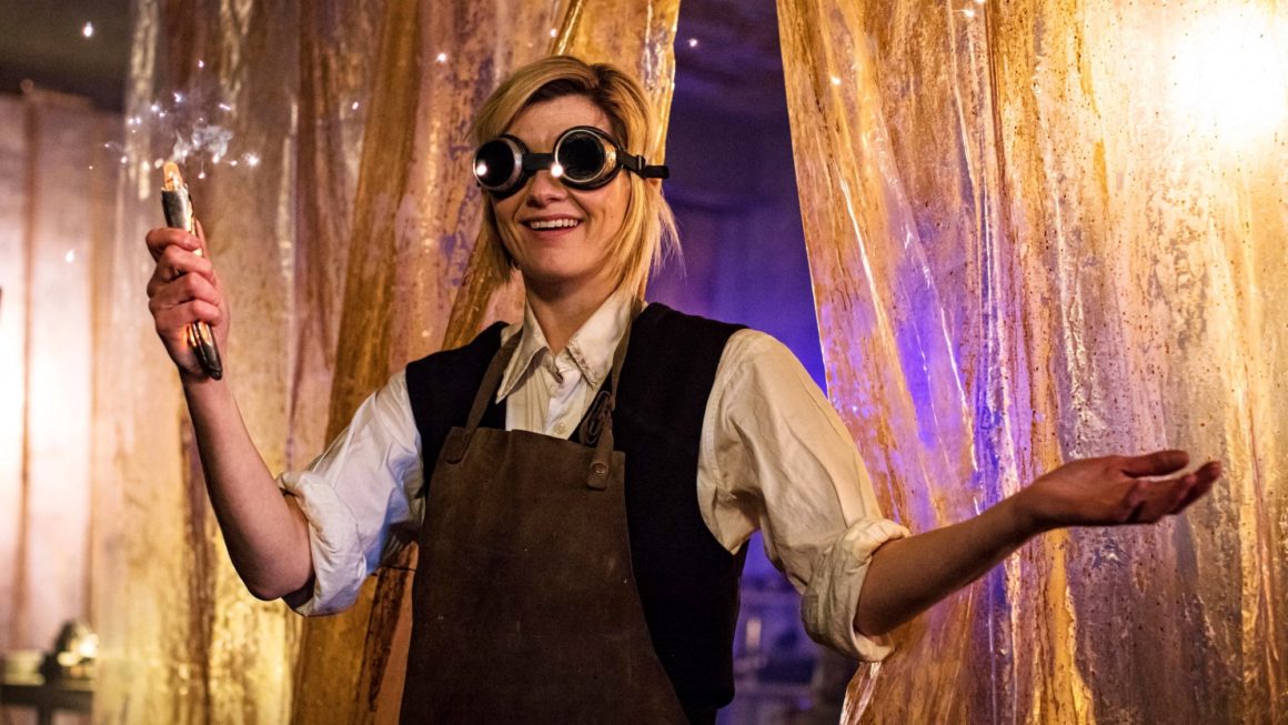 Jodie Whittaker as the Thirteenth Doctor Who in the season premiere. Photo: BBC Studios