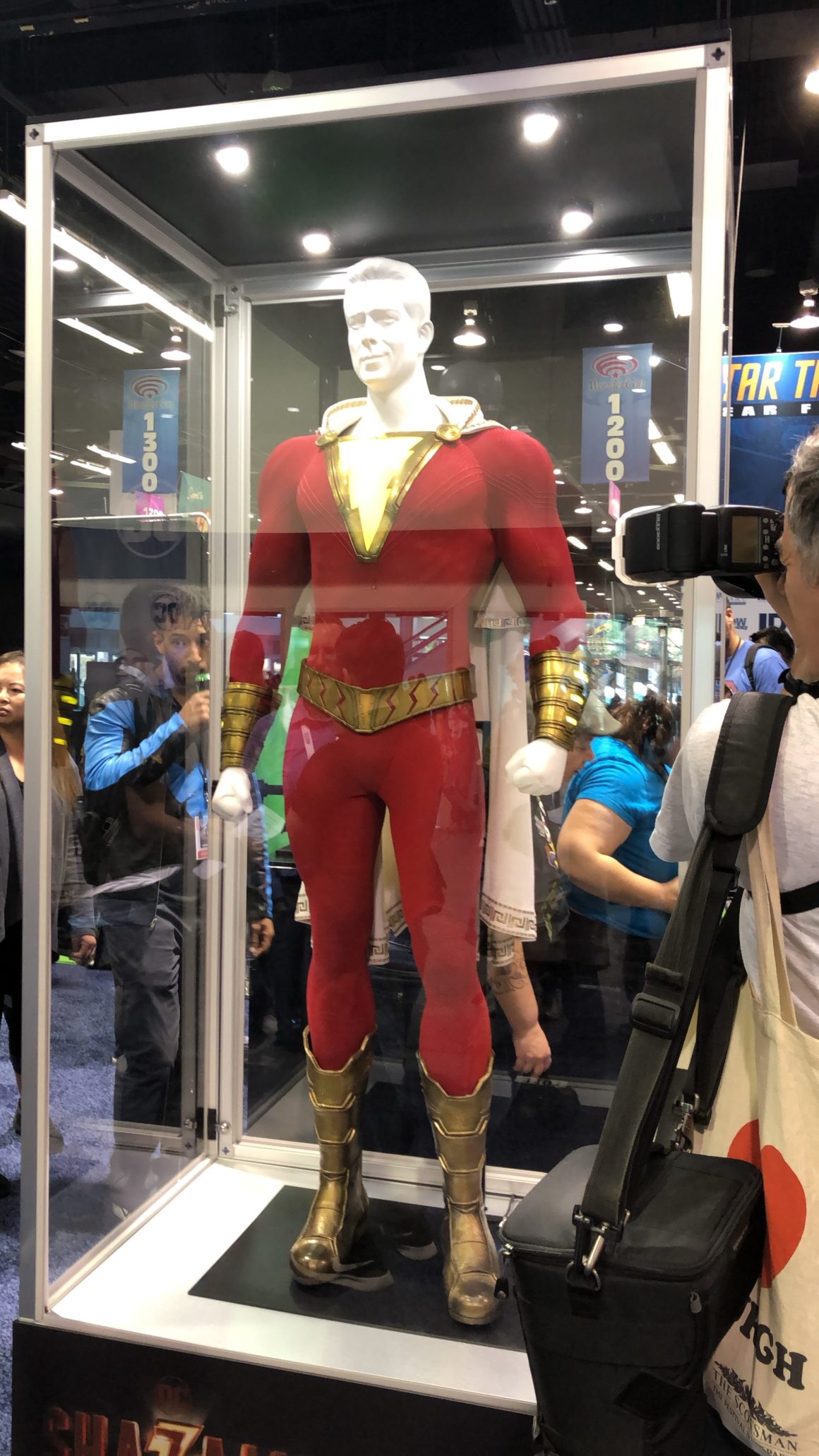 Zachary Levi’s suit from Shazam! Photo: Danny Pham/dorkaholics.