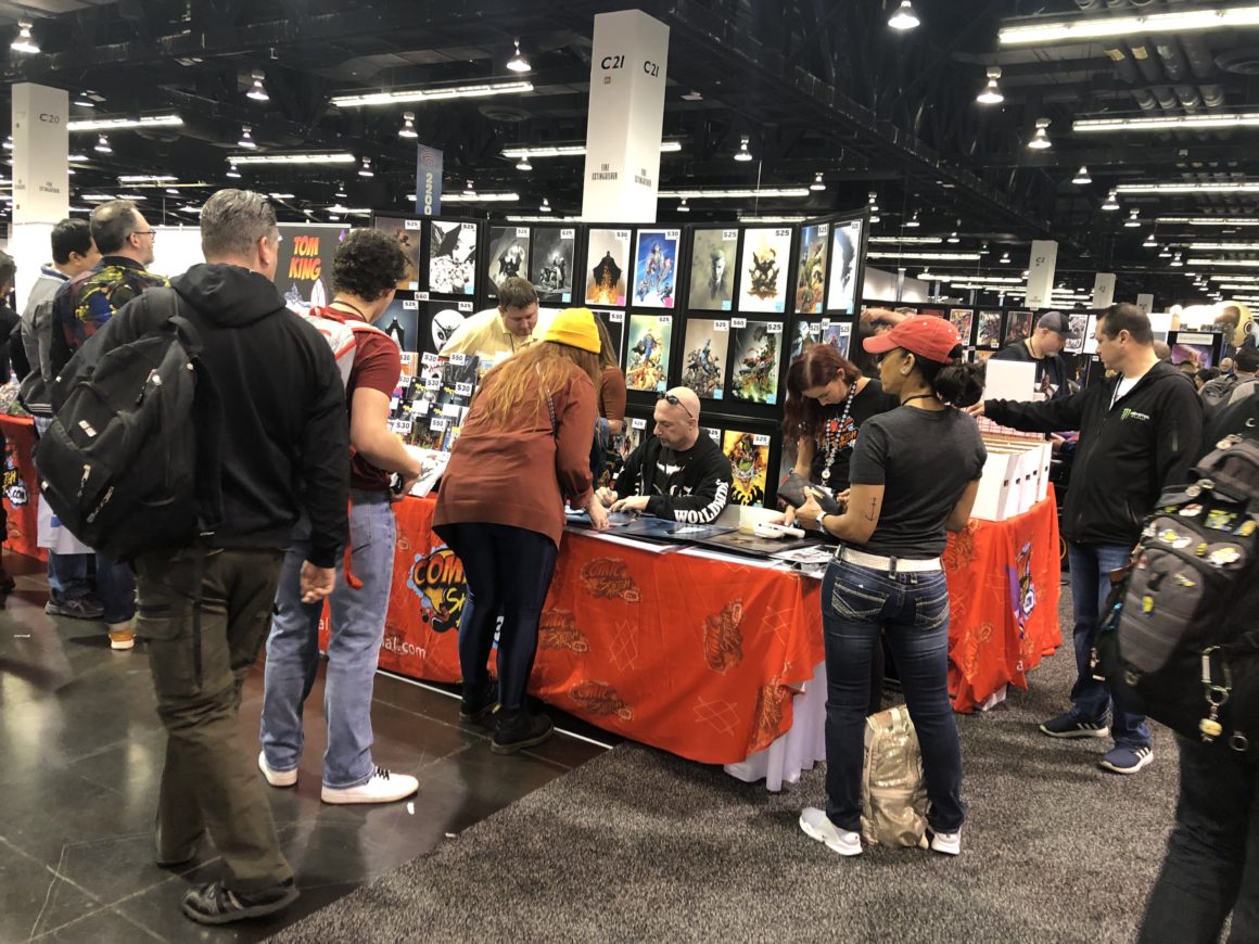 Artist Greg Capullo signing autographs. Photo: Danny Pham/dorkaholics.