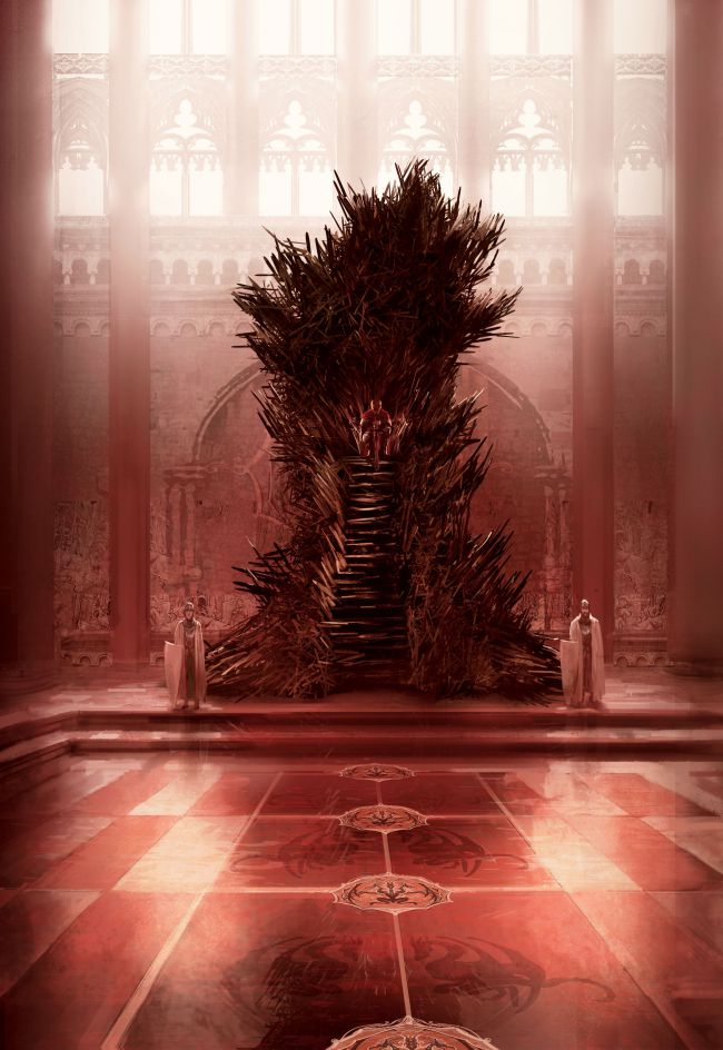 The most accurate version of the Iron Throne, according to Martin. Illustration: Marc Simonetti.