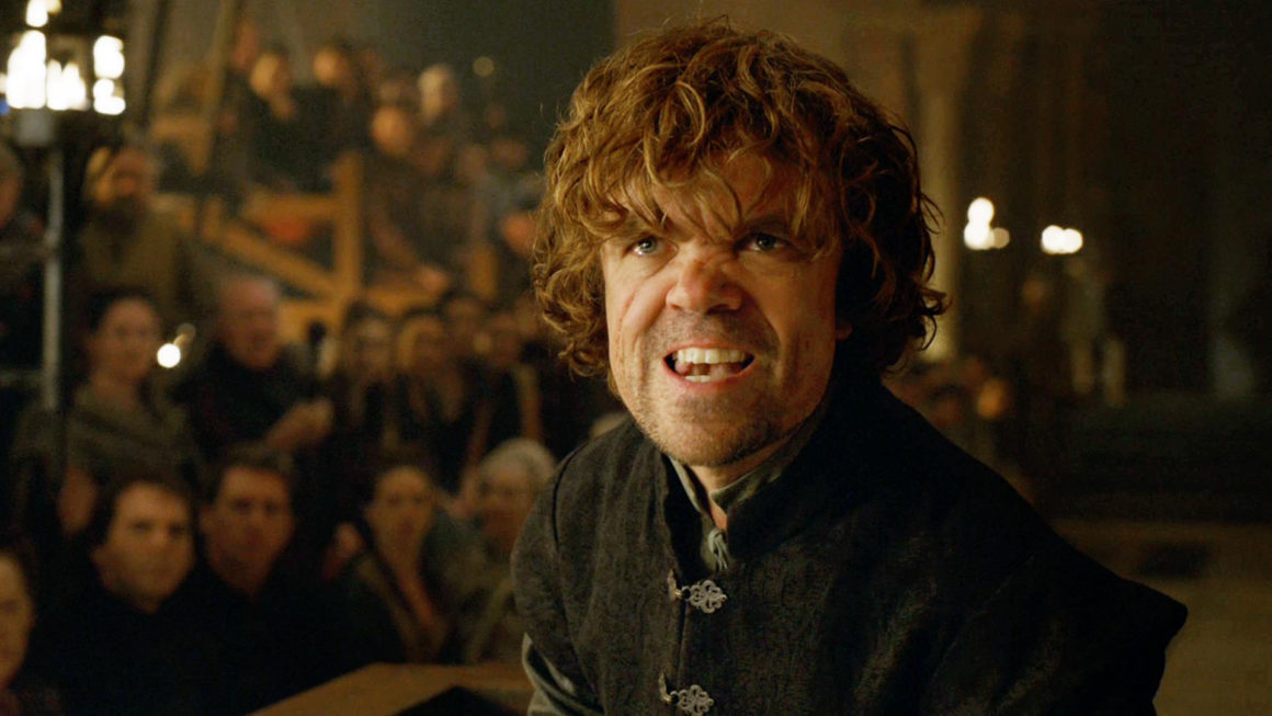 Tyrion’s speech condemning sizeism helped Dinklage nab an Emmy nod in 2014. Photo: HBO.