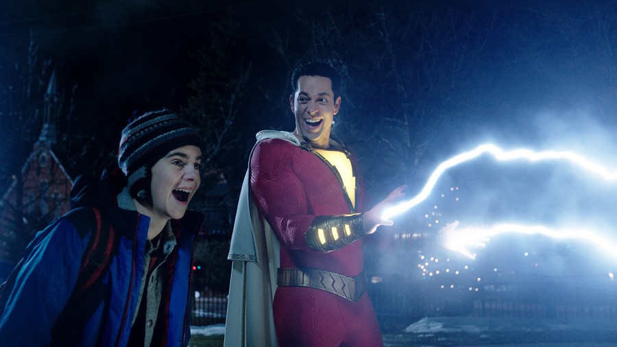 Let's give Shazam! a hand! Lightning hands! Photo: DC Films