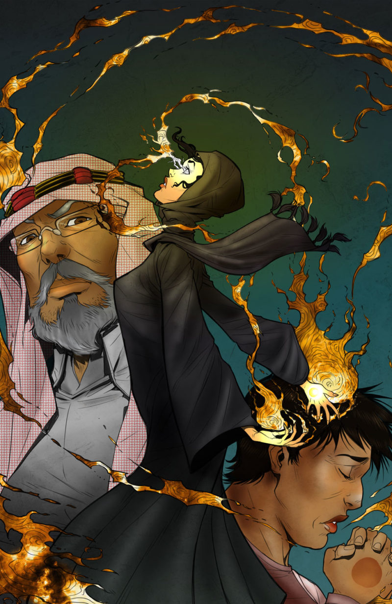 The cover art for the first issue of 'Zahra the Shadow Flame.' Photo: Adam Comics