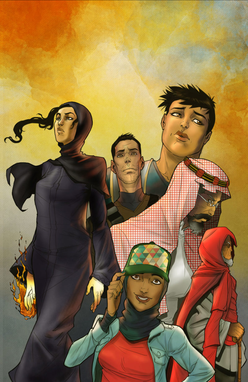 The cover art for the second issue of 'Zahra the Shadow Flame.' Photo: Adam Comics