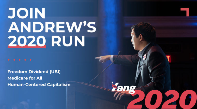 Andrew Yang's campaign platform. Photo: Friends Of Andrew Yang