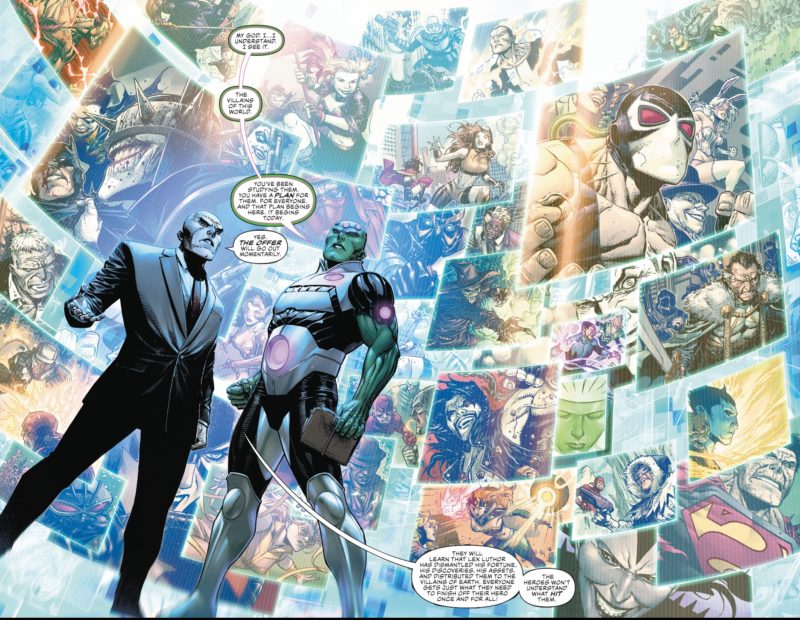 Lex Luthor has had his eyes on his fellow villains in preparation of this Year of the Villain. Photo: DC Comics