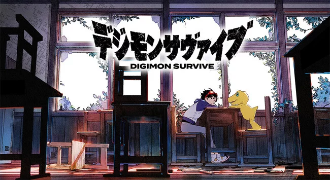 Current available art with title card for Digimon Survive. Photo: Bandai Namco Entertainment America