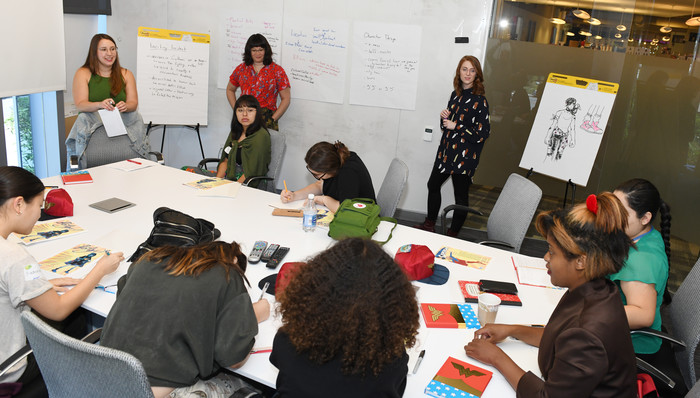 dc-and-writegirl-empower-the-next-generation-of-female-storytellers-02 Unlocking The “Super” Power In Her Pen: DC And WriteGirl Empower the Next Generation of Female Storytellers. Acclaimed DC Writers and Artists Mariko Tamaki, Cecil Castellucci, Cat Staggs, and Sarah Kuhn, Among Others, Lead Comics & Graphic Novels Writing Workshop For Los Angeles Teens. Photo: DC Comics