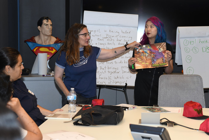 dc-and-writegirl-empower-the-next-generation-of-female-storytellers-05 Unlocking The “Super” Power In Her Pen: DC And WriteGirl Empower the Next Generation of Female Storytellers. Acclaimed DC Writers and Artists Mariko Tamaki, Cecil Castellucci, Cat Staggs, and Sarah Kuhn, Among Others, Lead Comics & Graphic Novels Writing Workshop For Los Angeles Teens. Photo: DC Comics