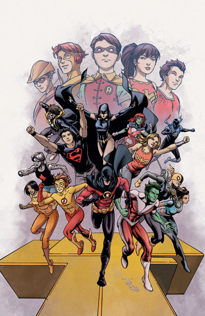 teen-titans Teen Titans volume 3 Issue 100 pinup Pencils by To, Colours by Ian Herring. Photo: DC Comics
