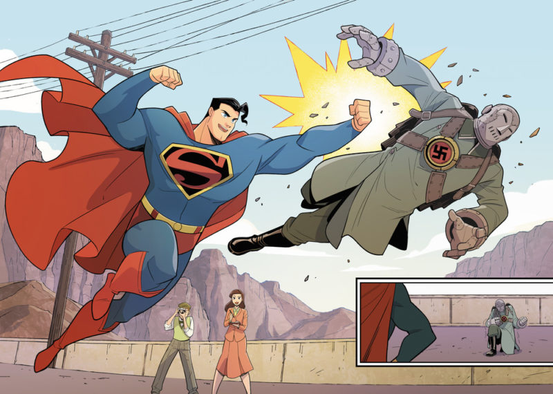 Page 1 of Superman Smashes the Klan #1. Photo: DC Comics