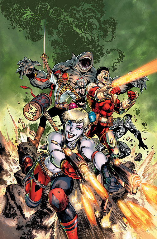 Bestselling Injustice 2 team of writer Tom Taylor and artist Bruno Redondo reunite for the wildest version of Task Force X yet. Suicide Squad cover by Ivan Reis and Joe Prado. Photo: DC Comics