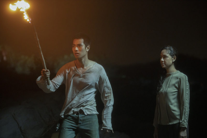 Kraam with Professor Lin (or, shall we say, “Professor Lin”). Photo: Netflix