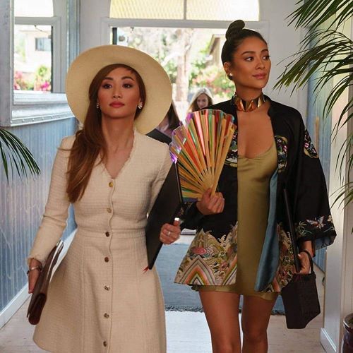 The supportive best friends of 'Dollface' - Madison (Brenda Song) and Stella (Shay Mitchell). Photo: Walt Disney Television