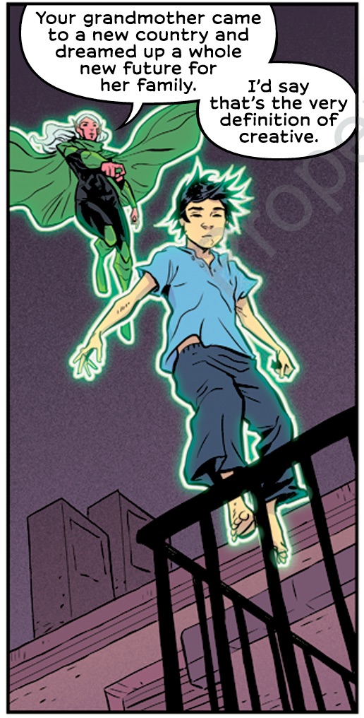 In Green Lantern: Legacy, the definition of creativity is explored through the eyes of immigrant refugees. Photo: DC Comics