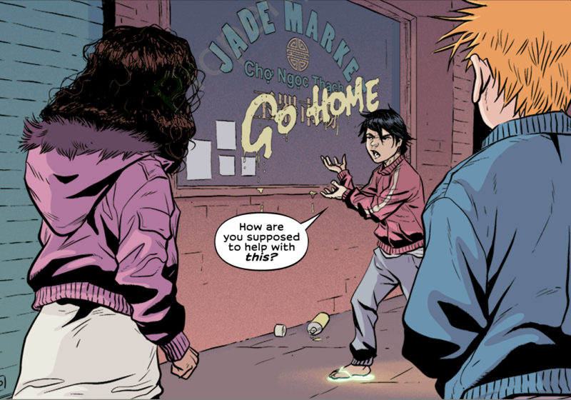 Even in comics, immigrants aren't always welcomed. Photo: DC Comics