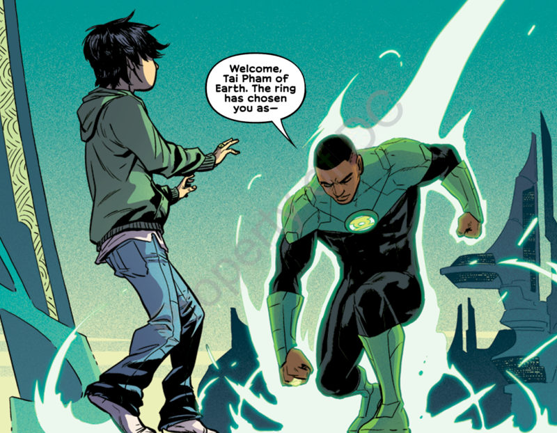 Welcome, Tai Pham of Earth. Photo: DC Comics