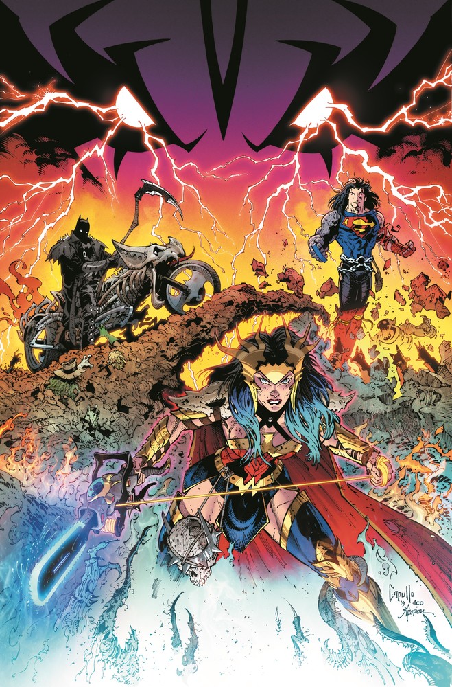 1:100 Variant Cover, DARK NIGHTS: DEATH METAL. Art by Greg Capullo and Jonathan Glapion. Photo: DC Comics