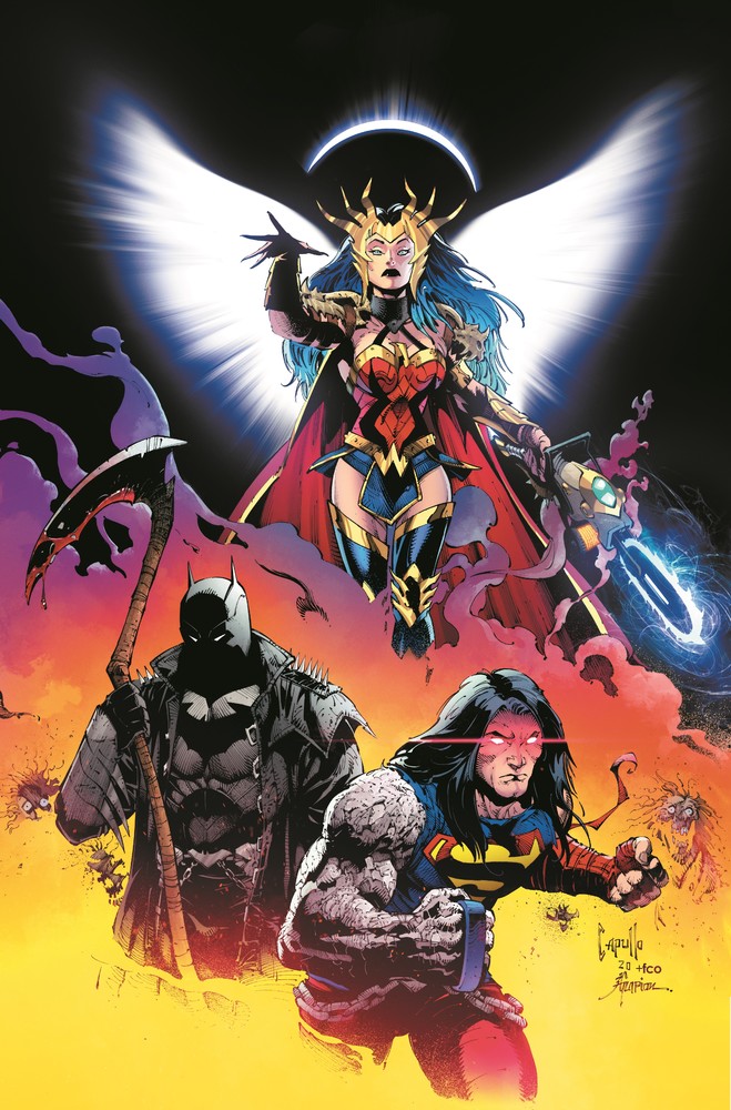 Cover, DARK NIGHTS: DEATH METAL. Art by Greg Capullo, Jonathan Glapion and FCO Plascencia. Photo: DC Comics