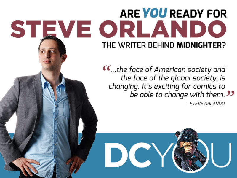 Steve Orlando featured in DC Comics' 2015 initiative, DC YOU. Photo: DC Comics