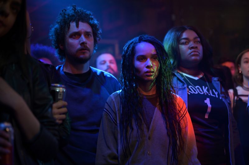 Left to right: Simon (David H. Holmes), Rob (Zoë Kravitz) and Cherise (Da'Vine Joy Randolph). Photo: Hulu