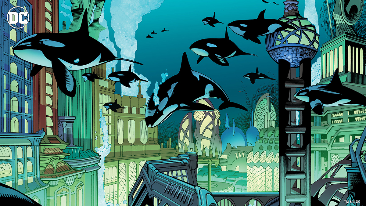 Dive under the sea to Atlantis. Photo: DC Comics
