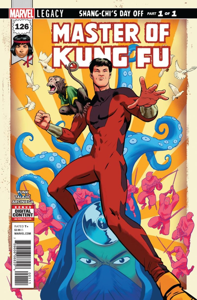 After a 34-year gap, Marvel released the 126th issue of Master of Kung Fu in 2017. Photo: Marvel Comics