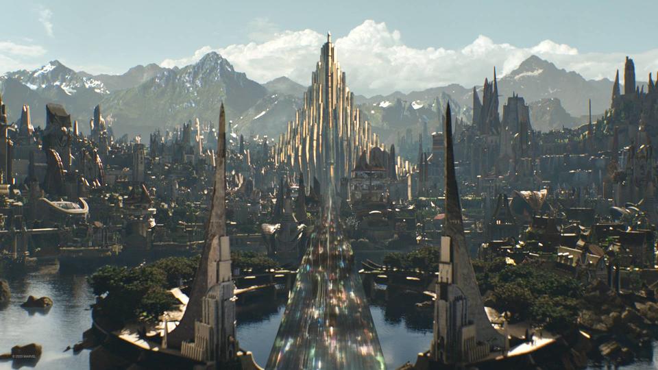 The place of legend, Asgard. Photo: Marvel